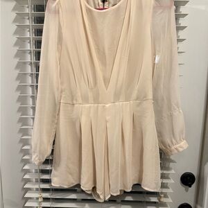 Forever 21 Cream Long Sleeve Outfit